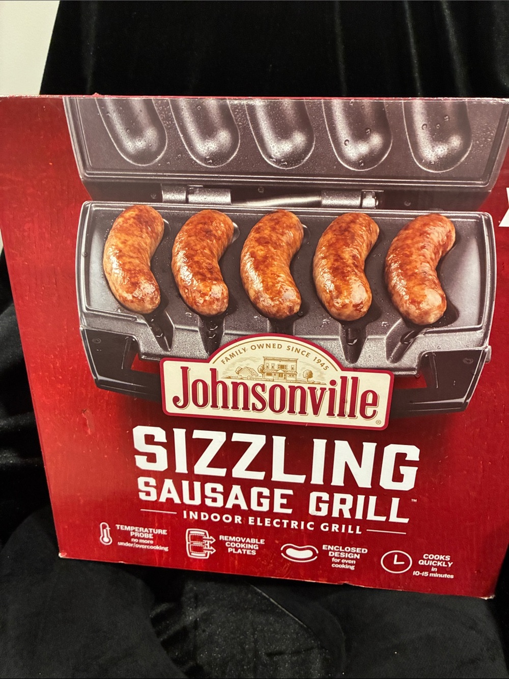 Sizzling Sausage Grill - Red Indoor Electric Grill